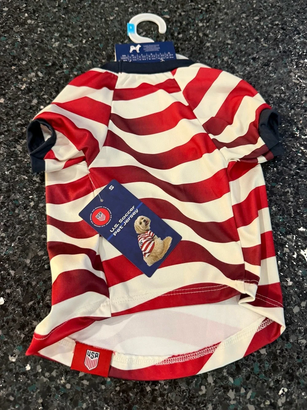 U.S. Soccer red & white dog pet jersey World Cup 2026 Size Small NWT